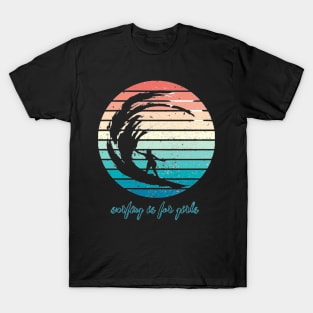 Surfing girl gift T-Shirt